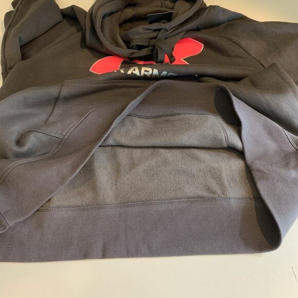 Under Armour Sweatshirt Womens 1X Plus Rival Fleece Loose Iridescent Logo Hoodie - Picture 10 of 14